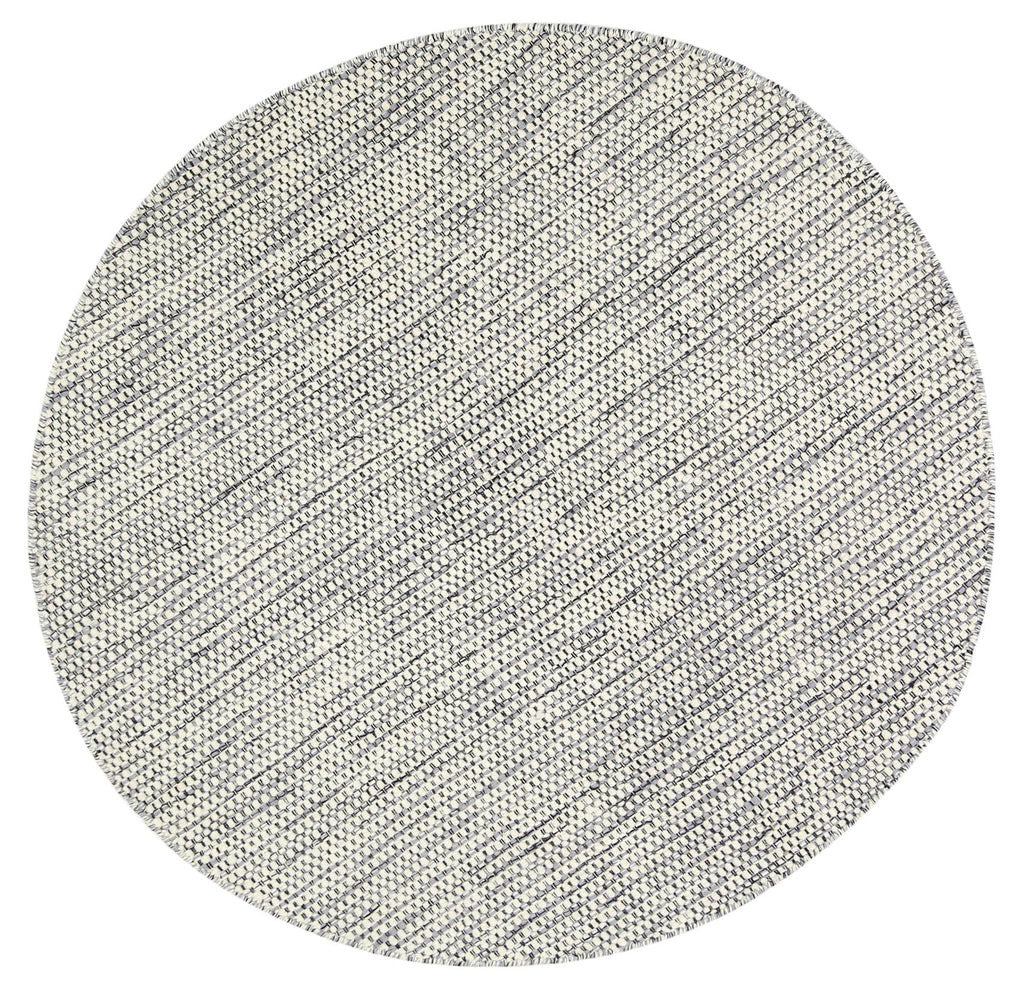 Nordic Grey Reversible Wool Round Rug – view 2
