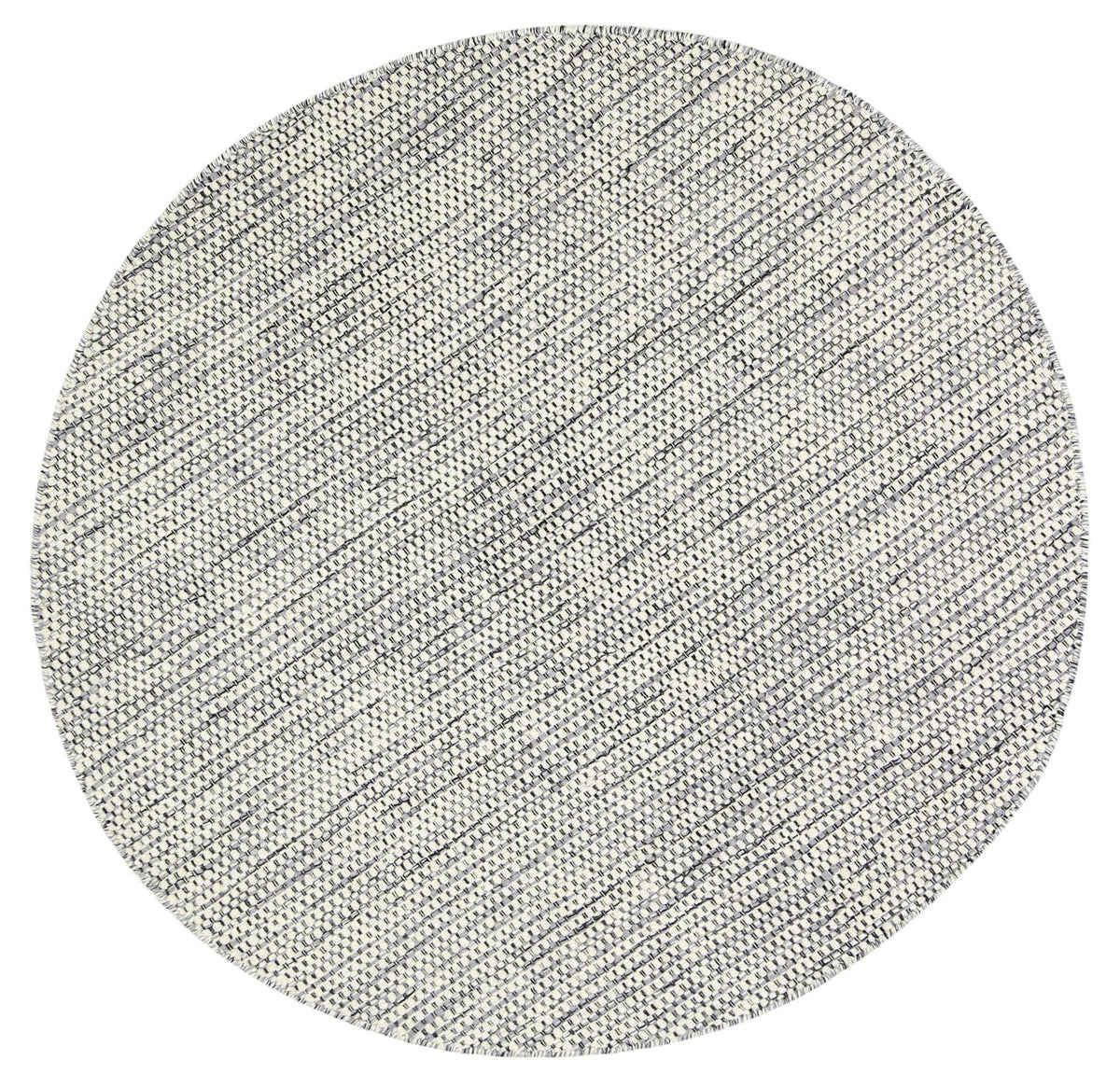Nordic Grey Reversible Wool Round Rug – view 2