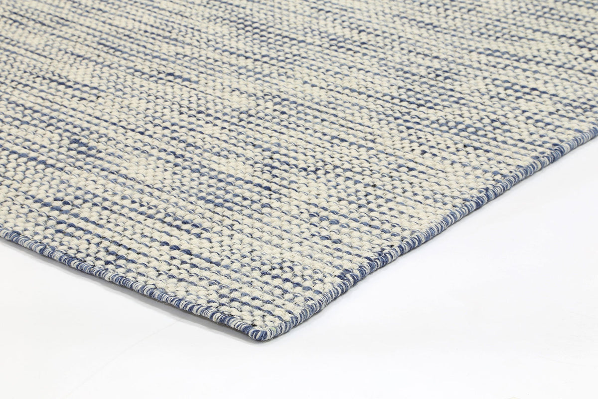 Nordic Blue Reversible Wool Rug – view 5
