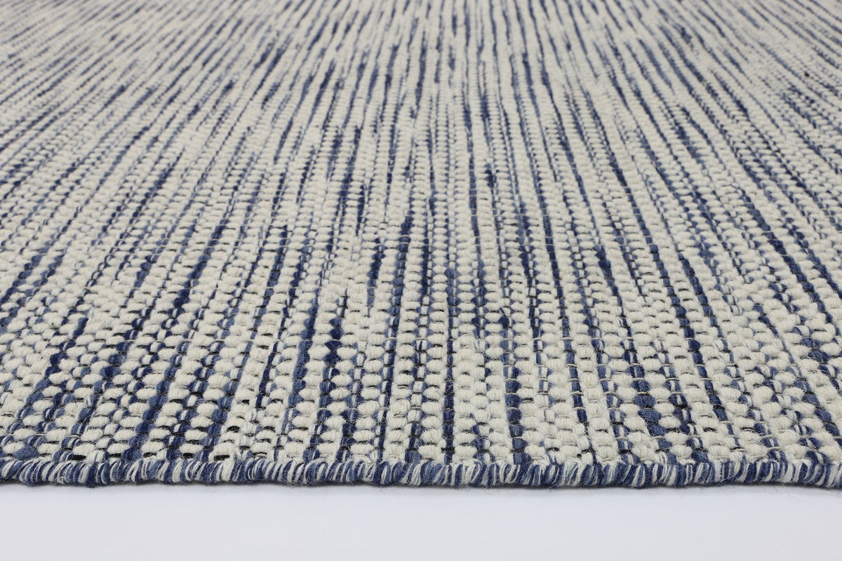 Nordic Blue Reversible Wool Rug – view 6