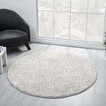 Nature 497 Linen Round styled in a furnished room