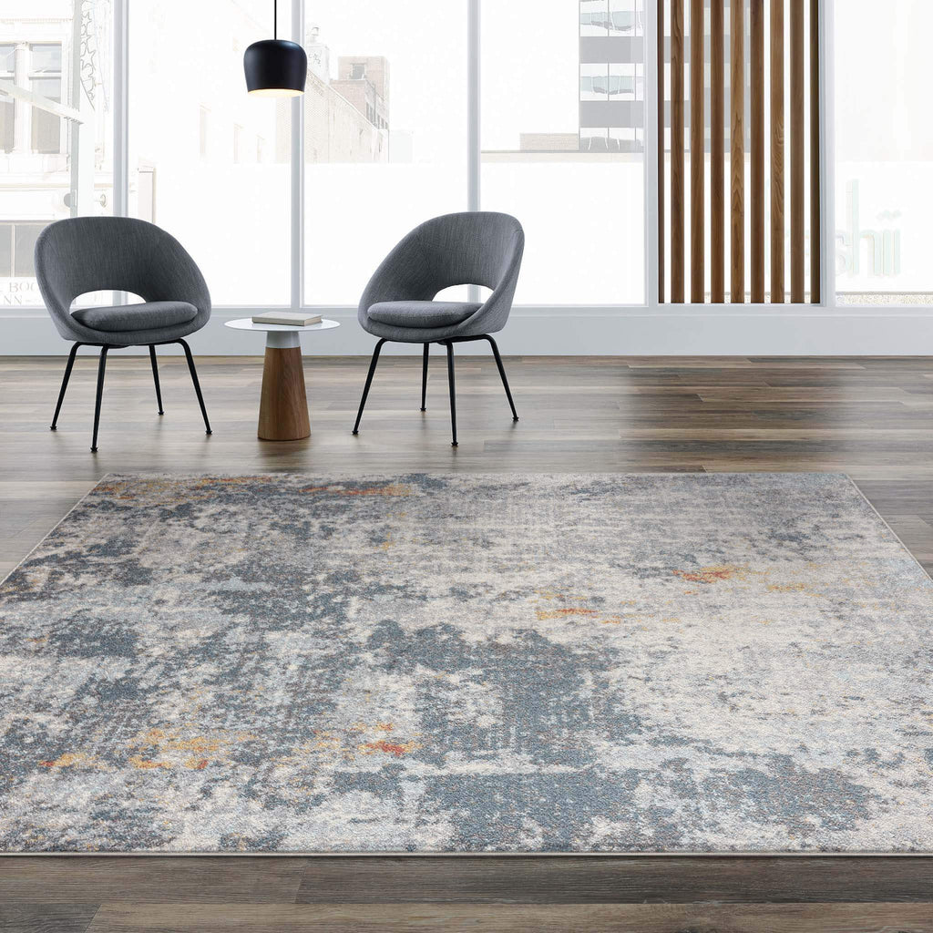 Newport 8427 Grey Turkish Rug lifestyle view
