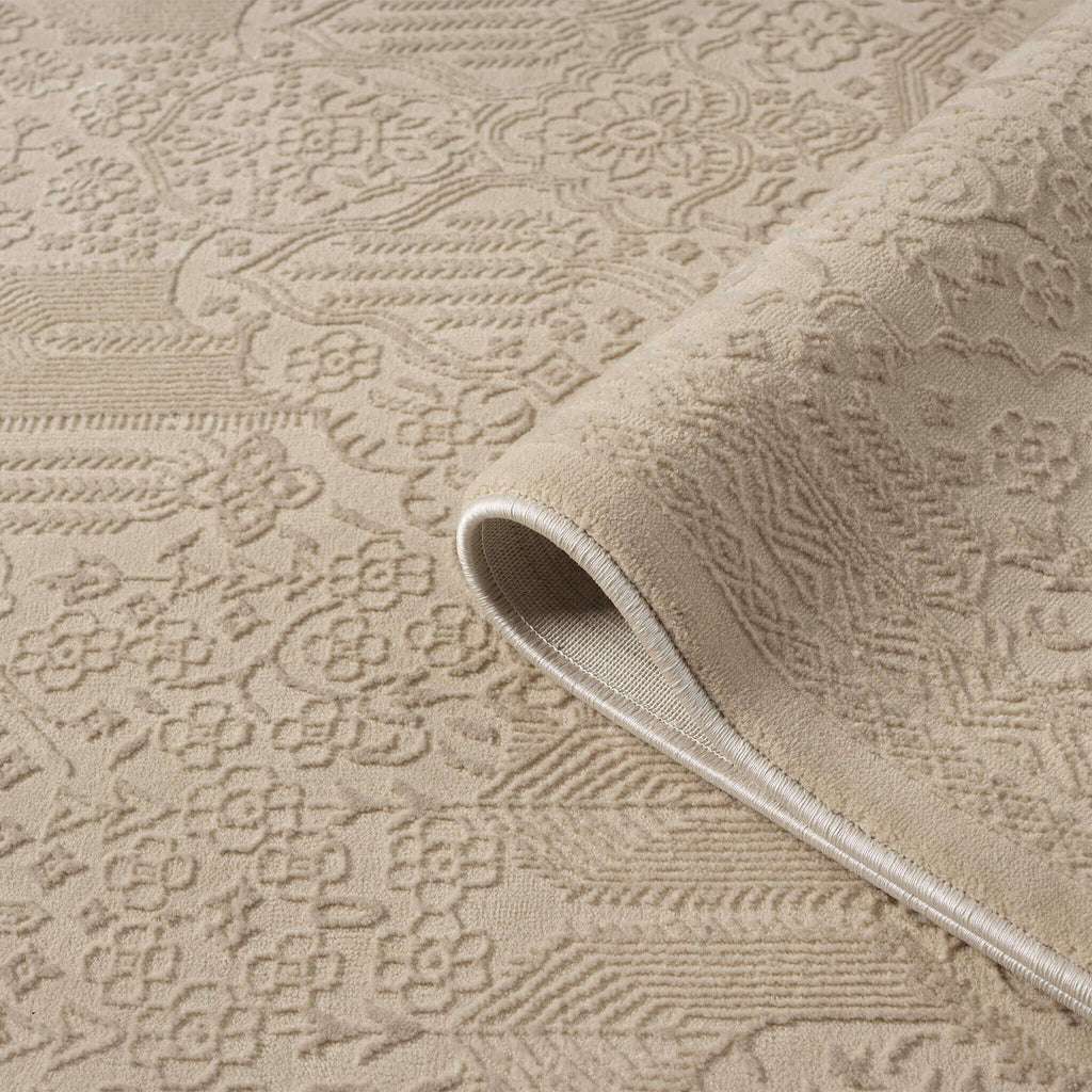 Nobel 775 Natural Rectangle – Beige Area Rug