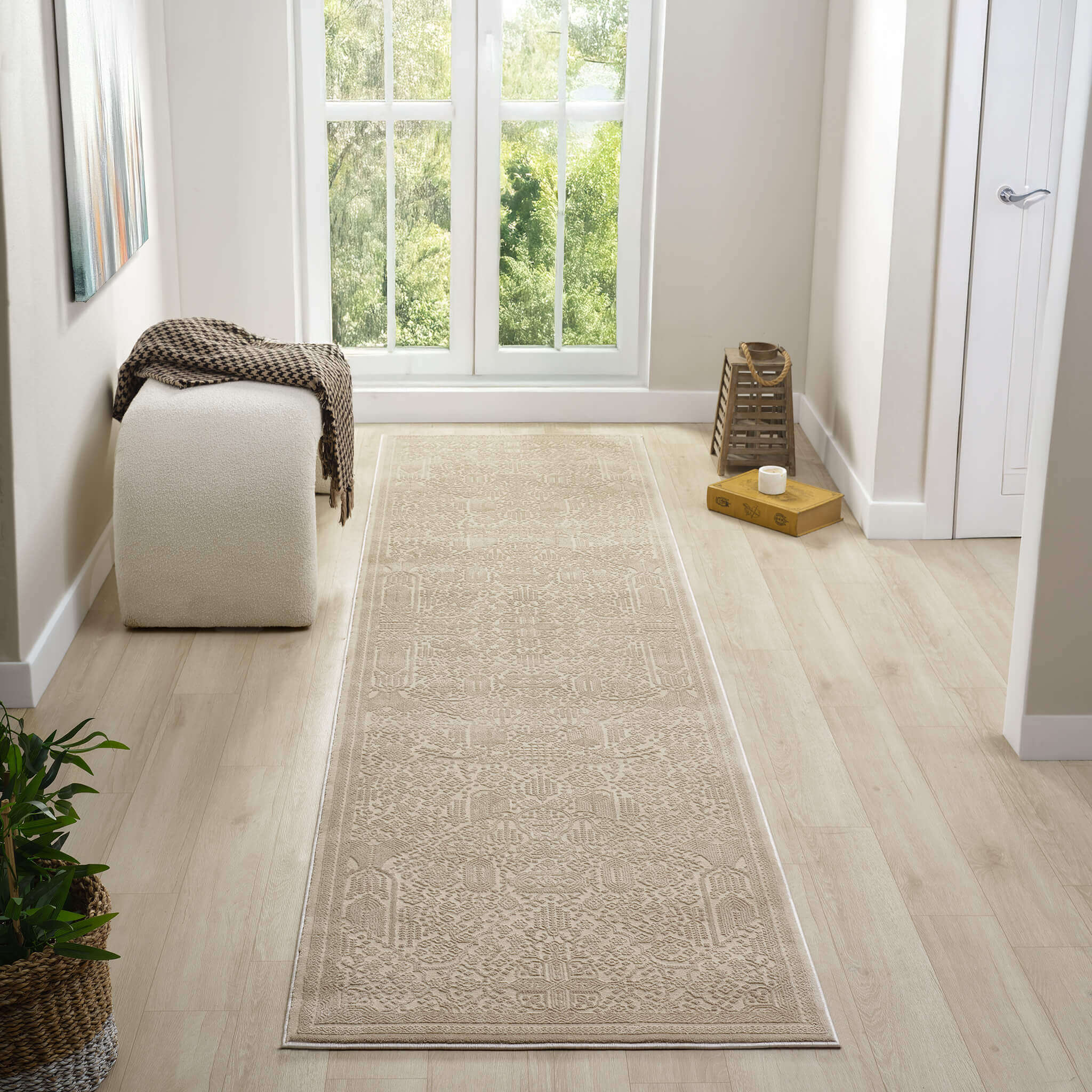 Nobel 775 Natural Runner – Modern Beige Rug