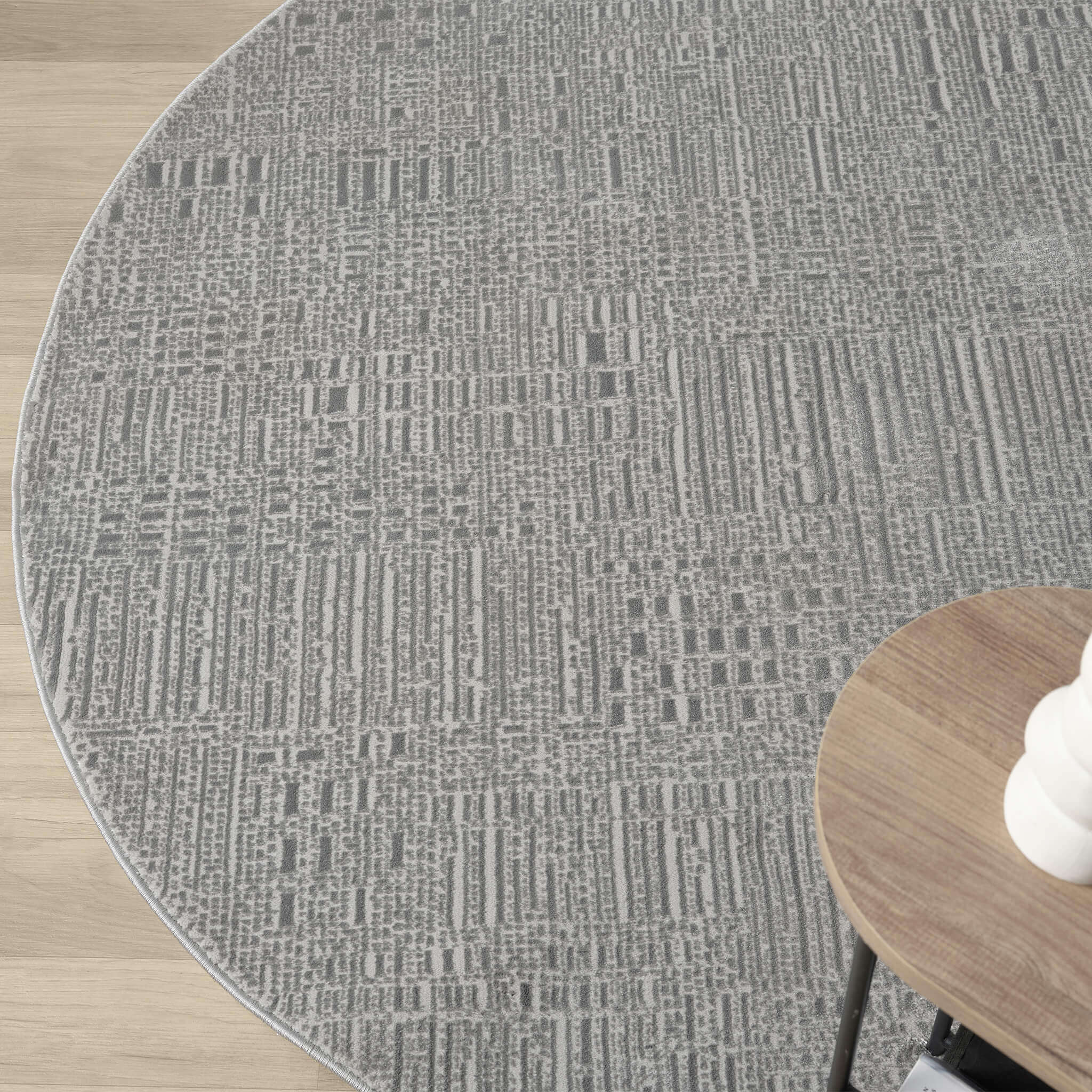 Noble 779 Slate Round - Serene Modern Luxury Rug