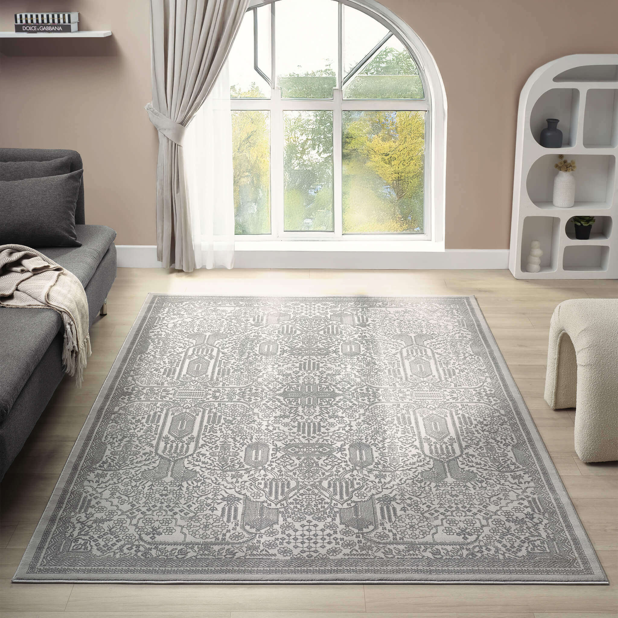 Noble 775 Granite Rectangle – Modern Area Rug