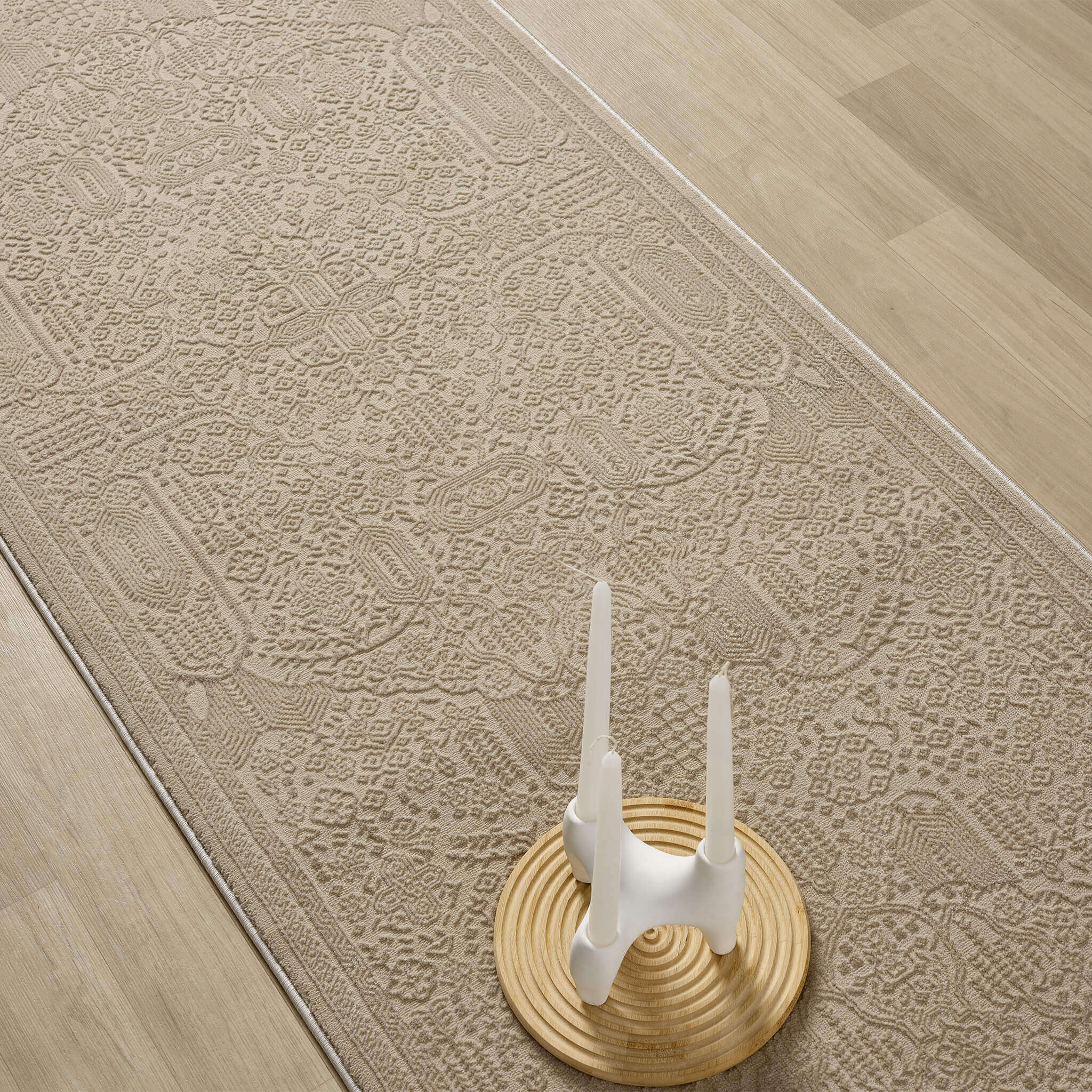 Nobel 775 Natural Runner – Modern Beige Rug