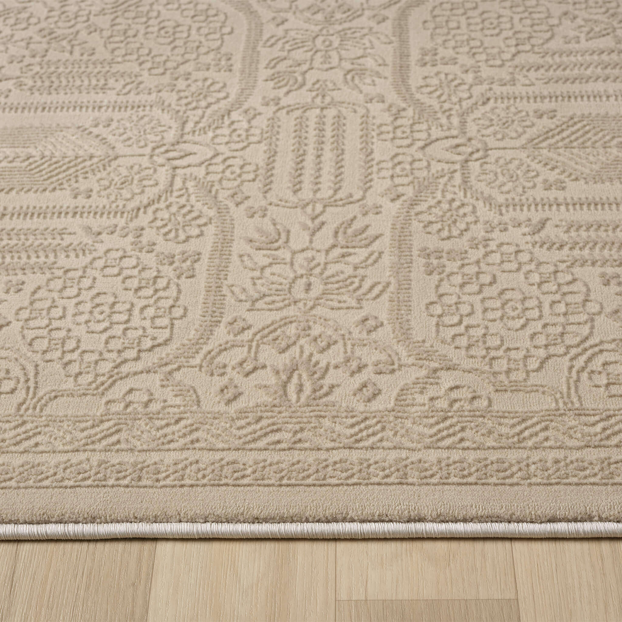 Nobel 775 Natural Rectangle – Beige Area Rug