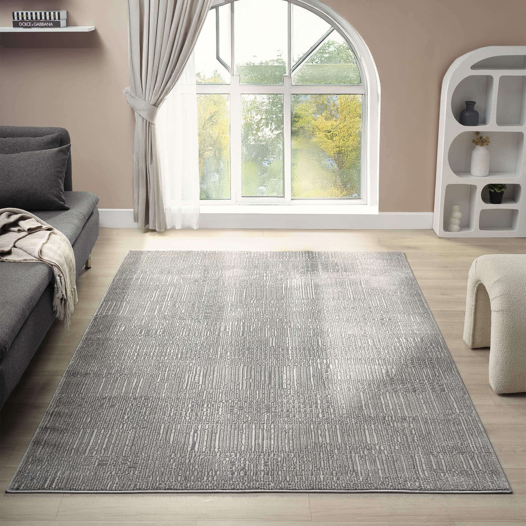 Noble 779 Slate Runner – Modern Grey Runner Rug
