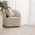 Pierre Cardin Ocean Oriental Beige Rug styled with furniture