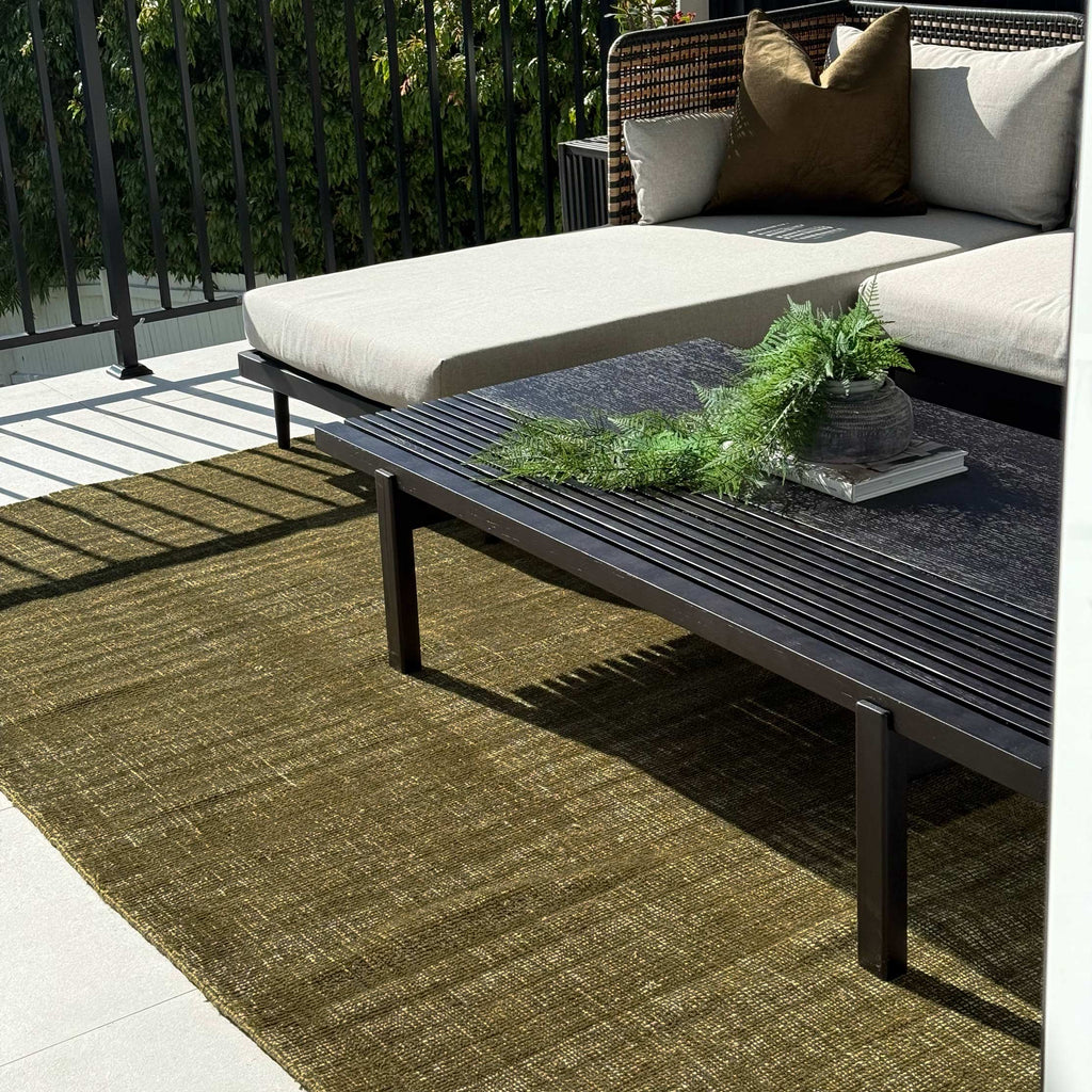 Harbour Olive Green Indoor Outdoor Rug – view 7