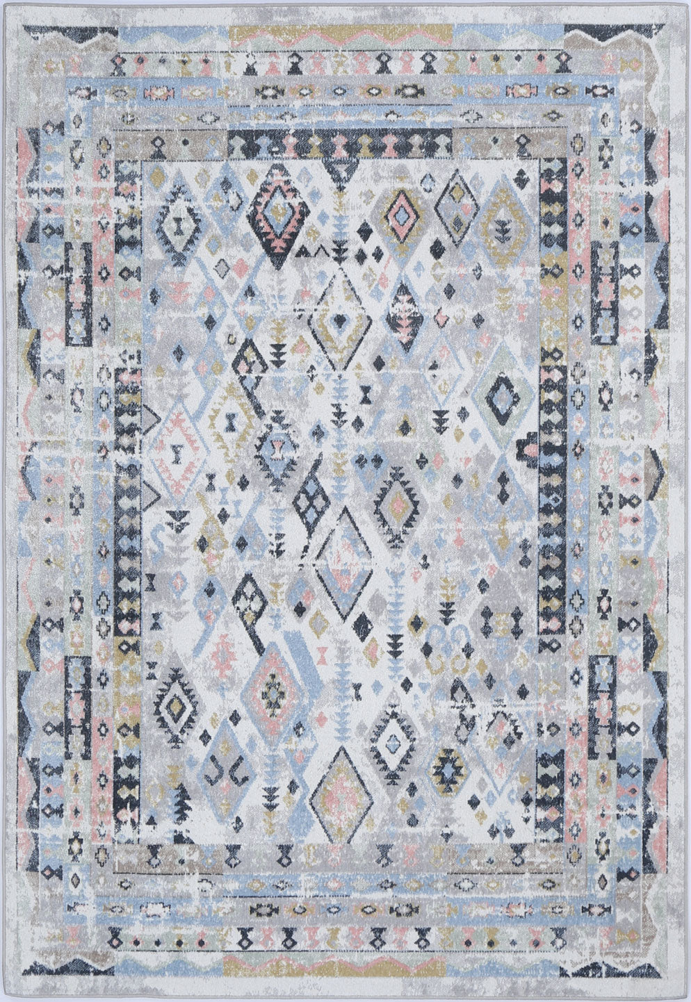 Oporto Colombo Multi Tribal Soft Rug - Oport09 – view 2