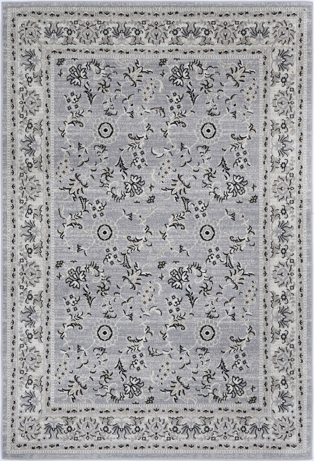 Oporto Hamburg Grey Traditional Soft Rug - OPOR10 – view 2