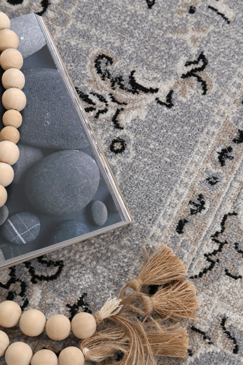 Oporto Hamburg Grey Traditional Soft Rug - OPOR10 – view 7