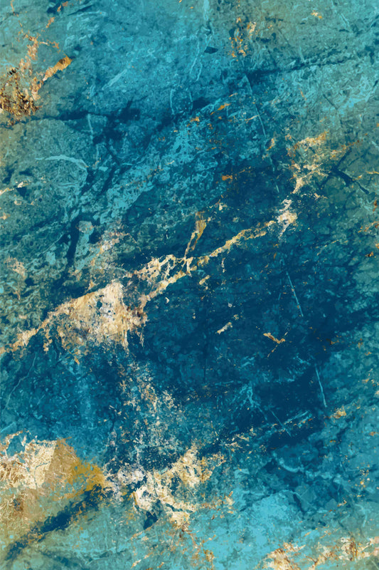 Ocean Marble Abstract Rug