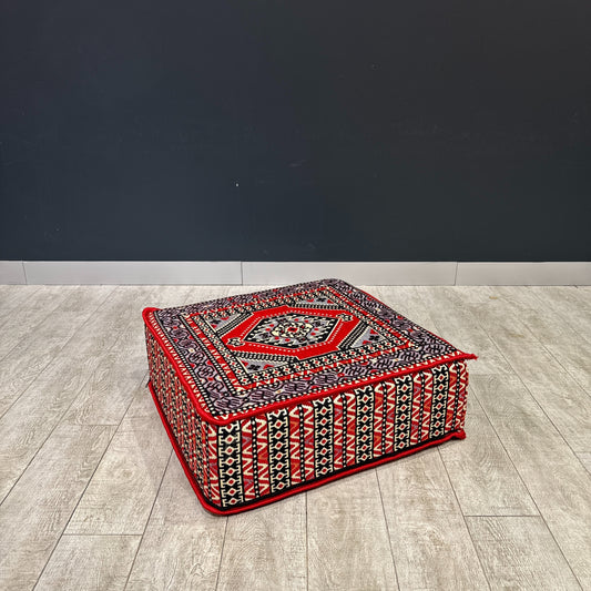 Ottoman Floor Cushion (Red Classic)