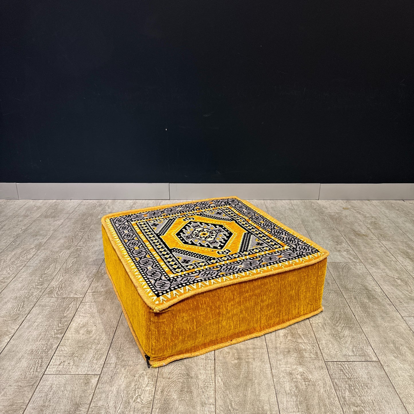 Ottoman Floor Cushion (Yellow)