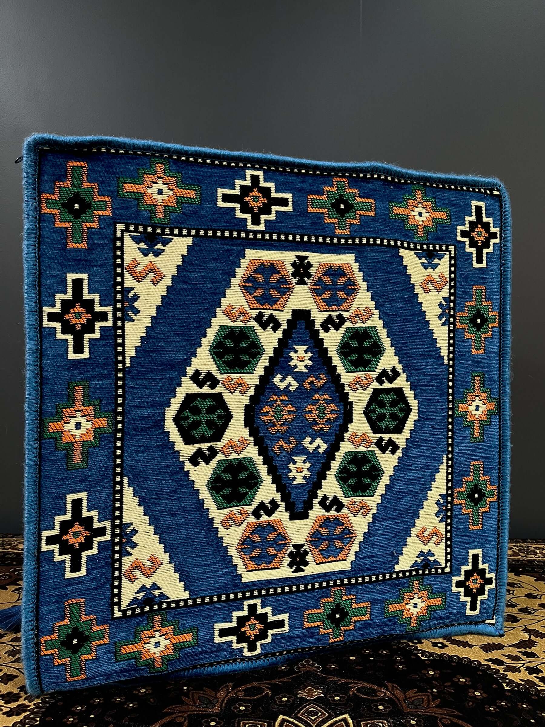 Ottoman Floor Cushion (Blue)