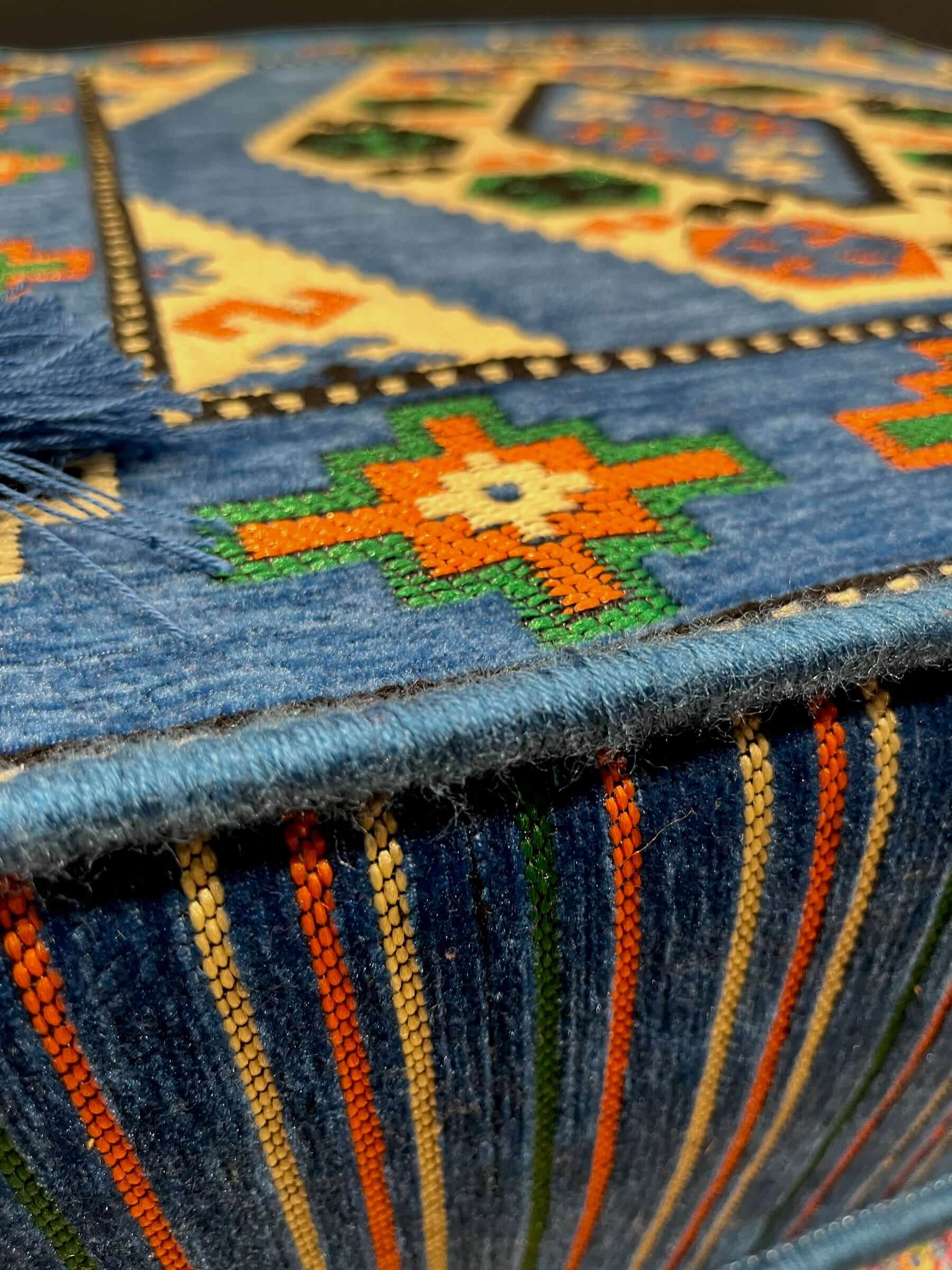 Ottoman Floor Cushion (Blue)