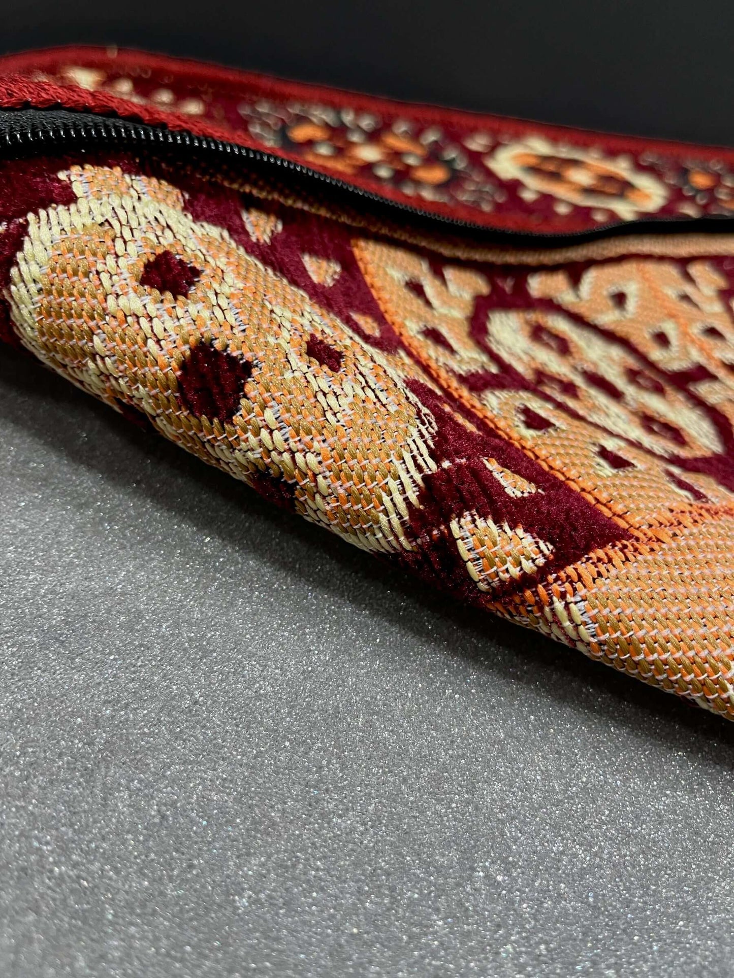 Ottoman Floor Cushion (Maroon & Orange)-Upgrade your space with luxurious 60x60 cm Ottoman cushions, perfect for Arabian majlis seating, floor cushions, or meditation pillows. Featuring intricate heritage designs and durable fabrics, these versatile cushi