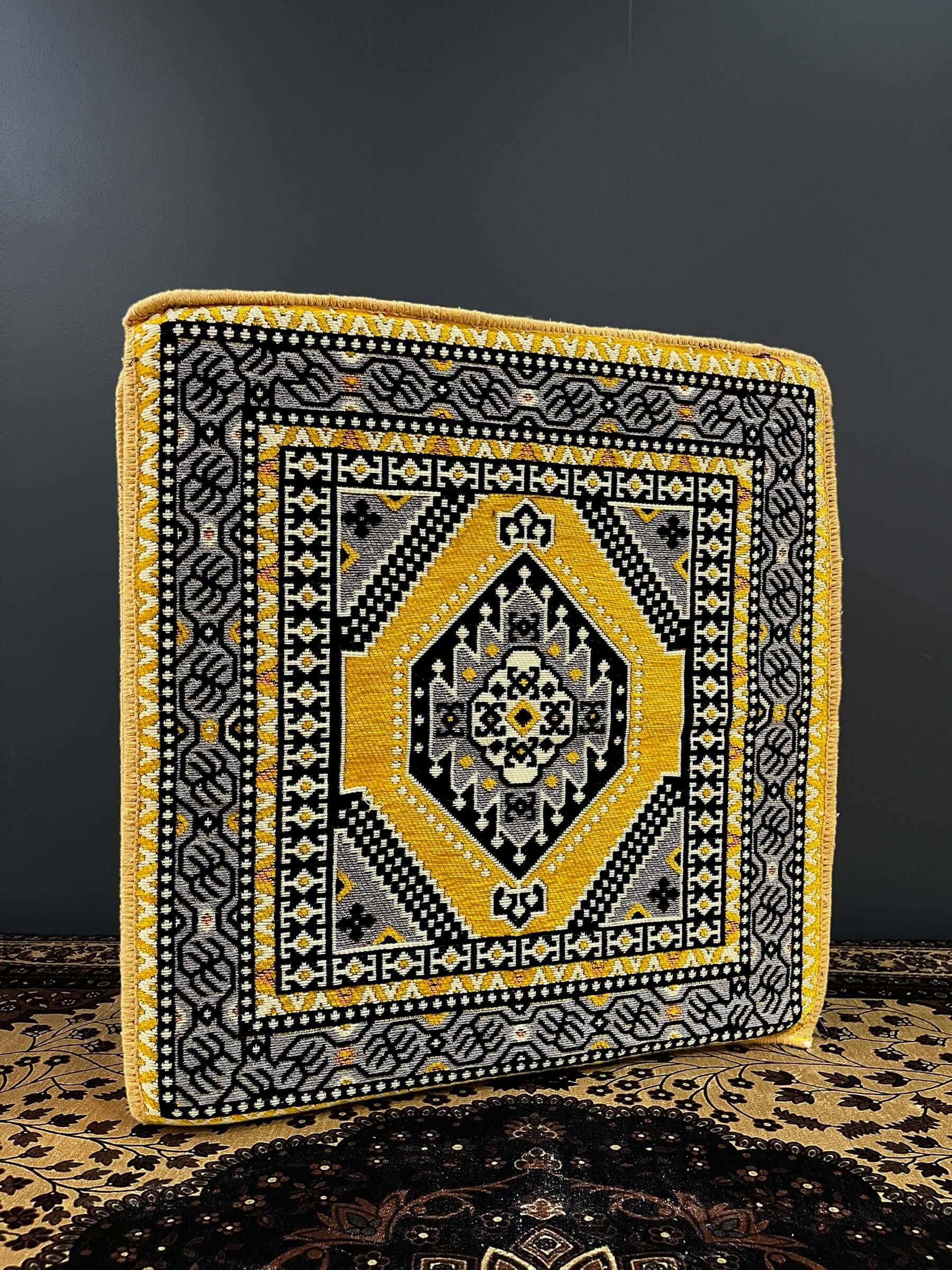 Ottoman Floor Cushion (Yellow)