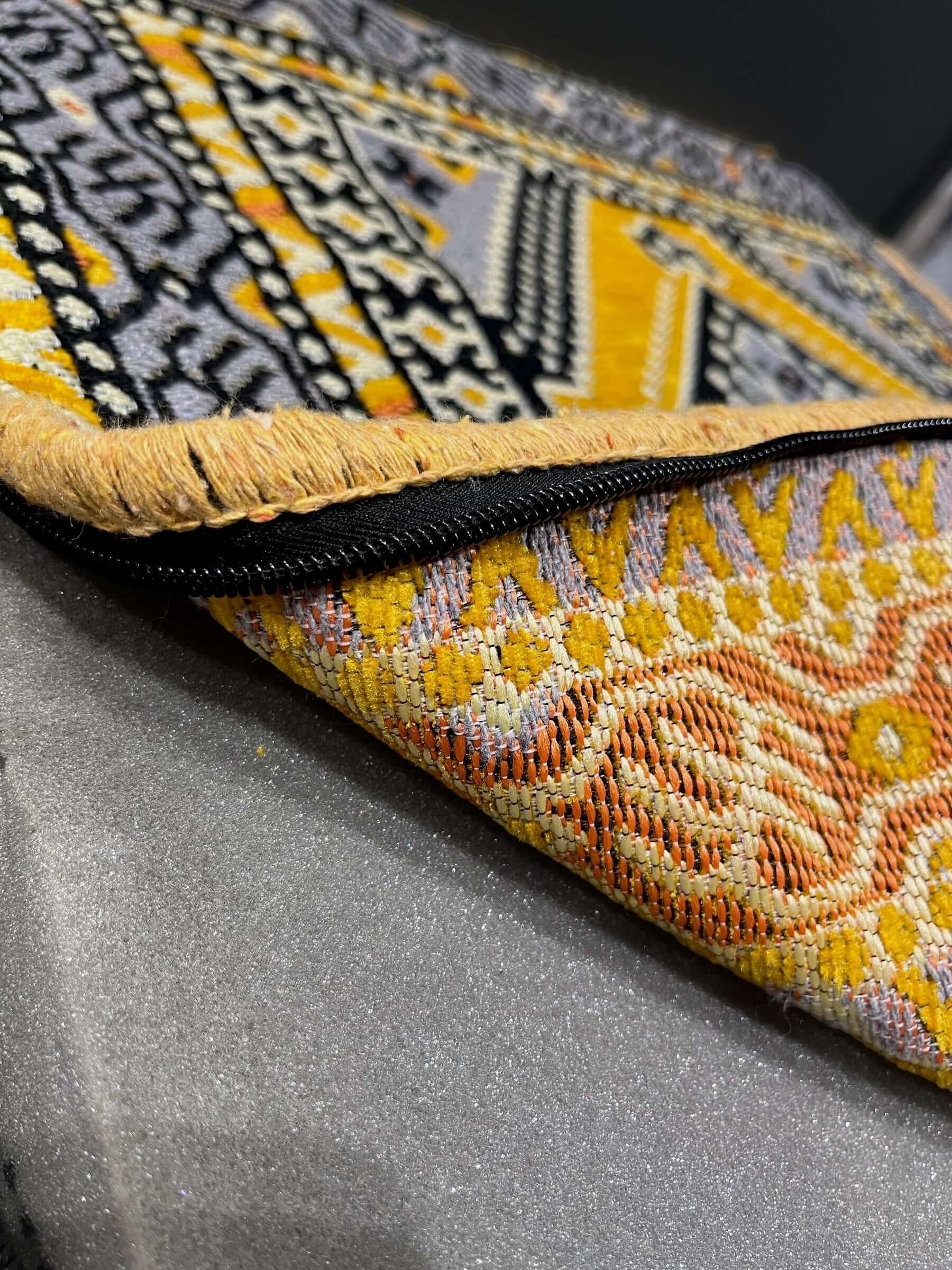 Ottoman Floor Cushion (Yellow)