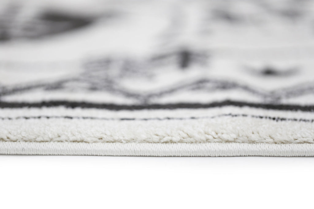 Piccolo Black and White Kids Camping Adventure Kids Rug - 15925 960 – view 5