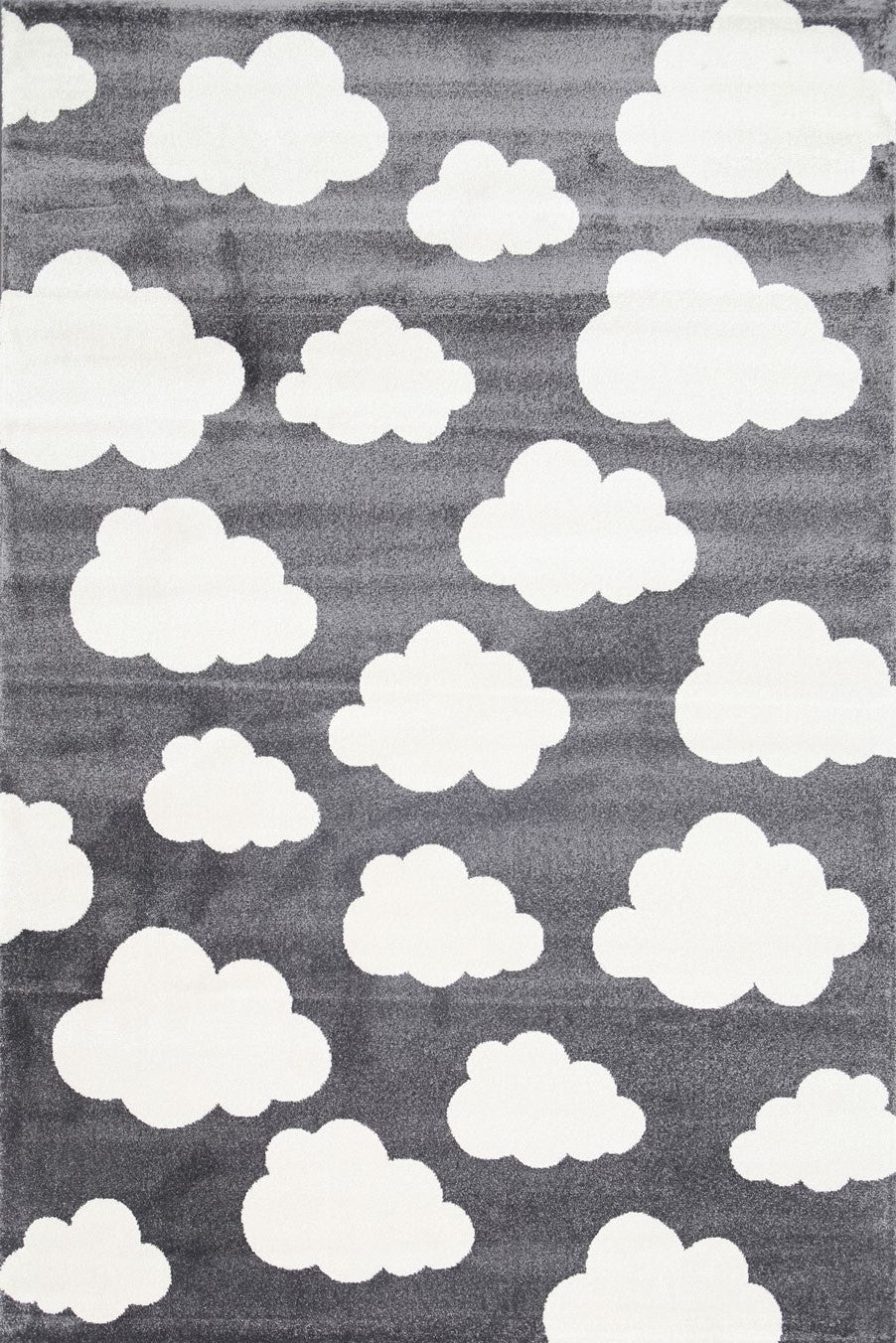 Piccolo Dark Grey and White Cloud Kids Rug - 1592 495 – view 2