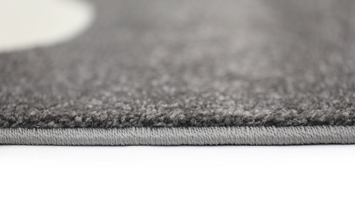 Piccolo Dark Grey and White Cloud Kids Rug - 1592 495 – view 4