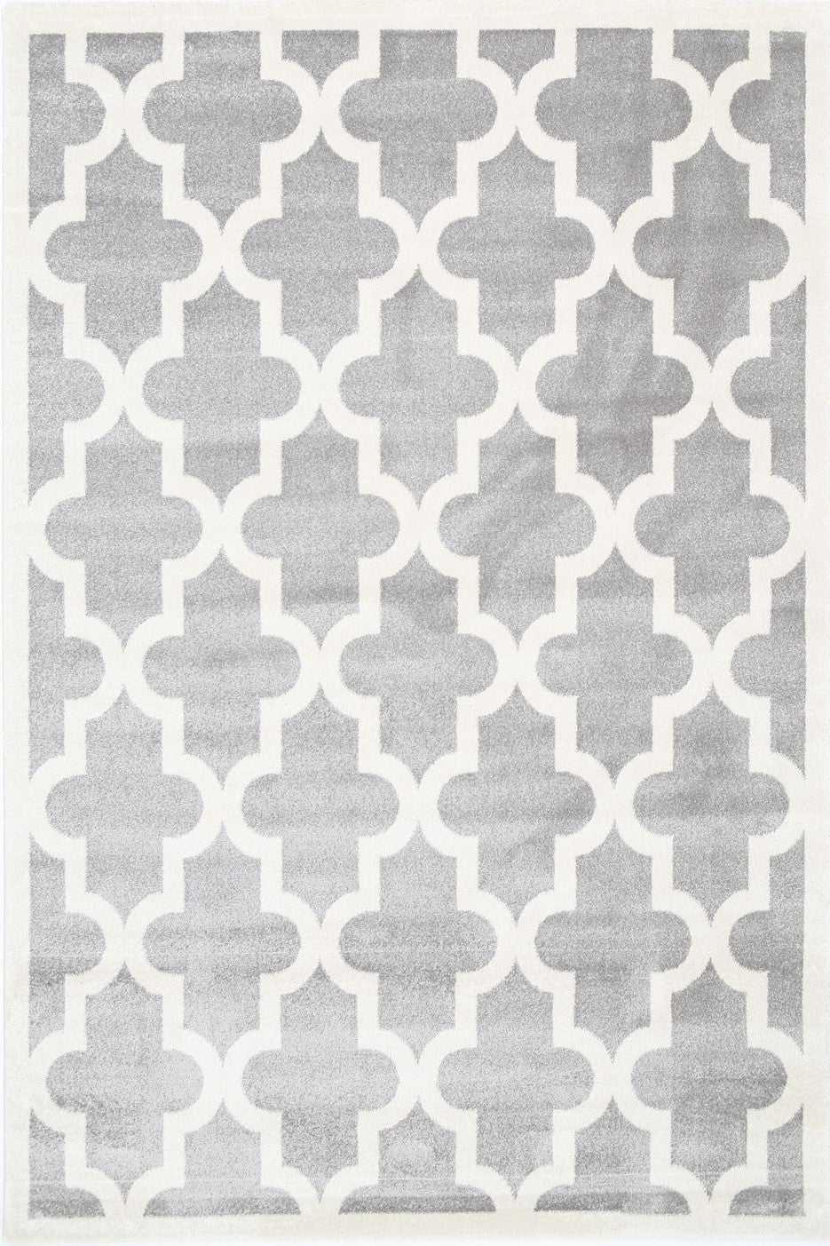 Piccolo Light Grey and White Lattice Pattern Kids Rug - 2051 896 – view 2