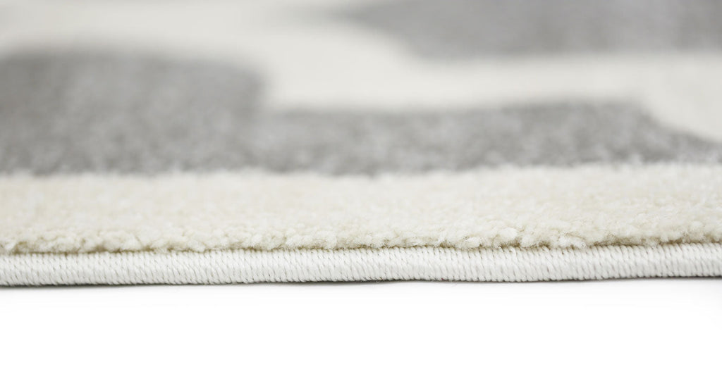 Piccolo Light Grey and White Lattice Pattern Kids Rug - 2051 896 – view 3