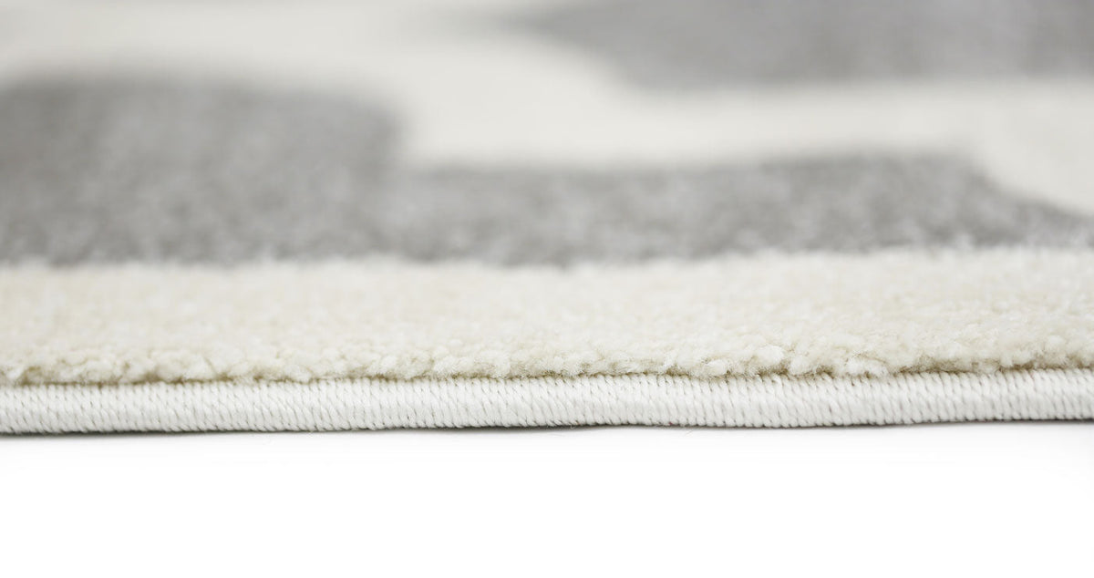Piccolo Light Grey and White Lattice Pattern Kids Rug - 2051 896 – view 3