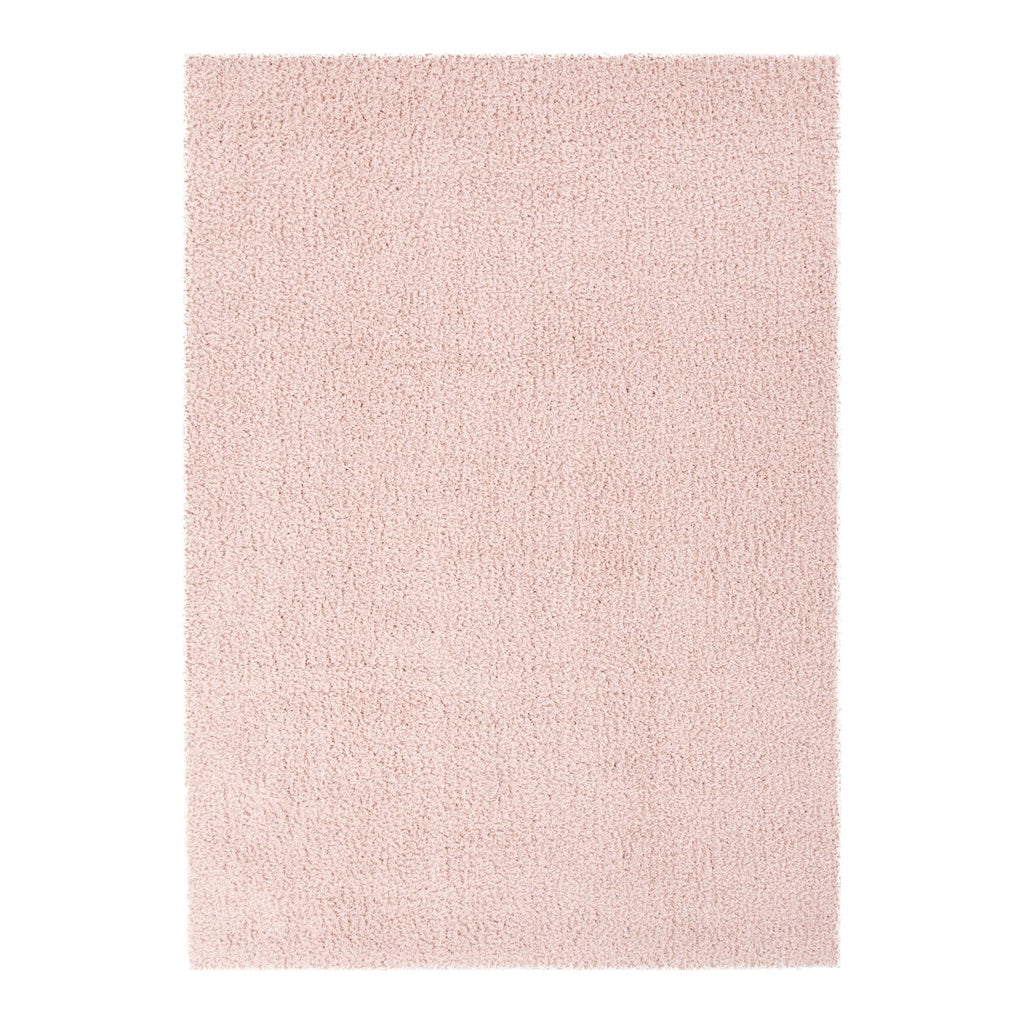 Plush Blush Pink Shaggy Rug – view 2