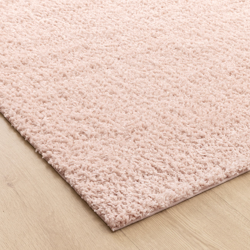 Plush Blush Pink Shaggy Rug – view 3