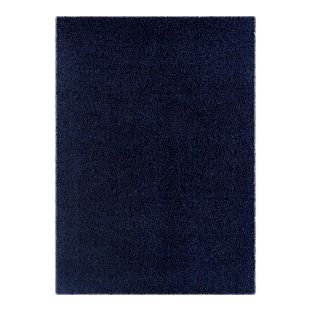 Plush Navy Shaggy Rug – view 2