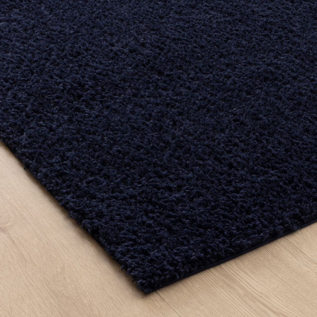 Plush Navy Shaggy Rug – view 3