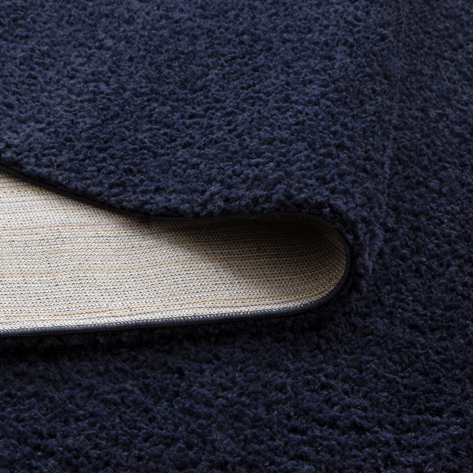 Plush Navy Shaggy Rug – view 4