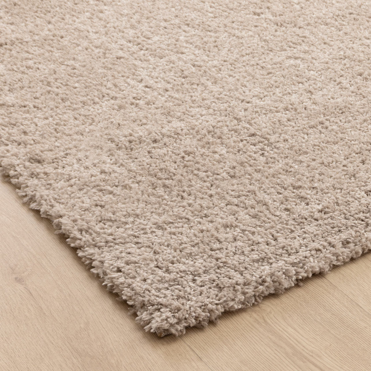 Plush Taupe Shaggy Rug – view 3