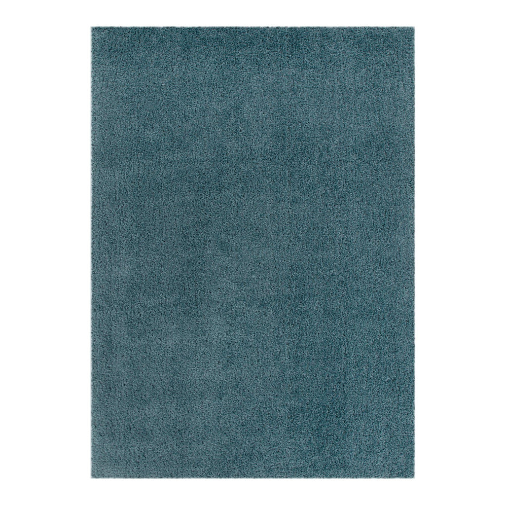 Plush Teal Shaggy Rug – view 2