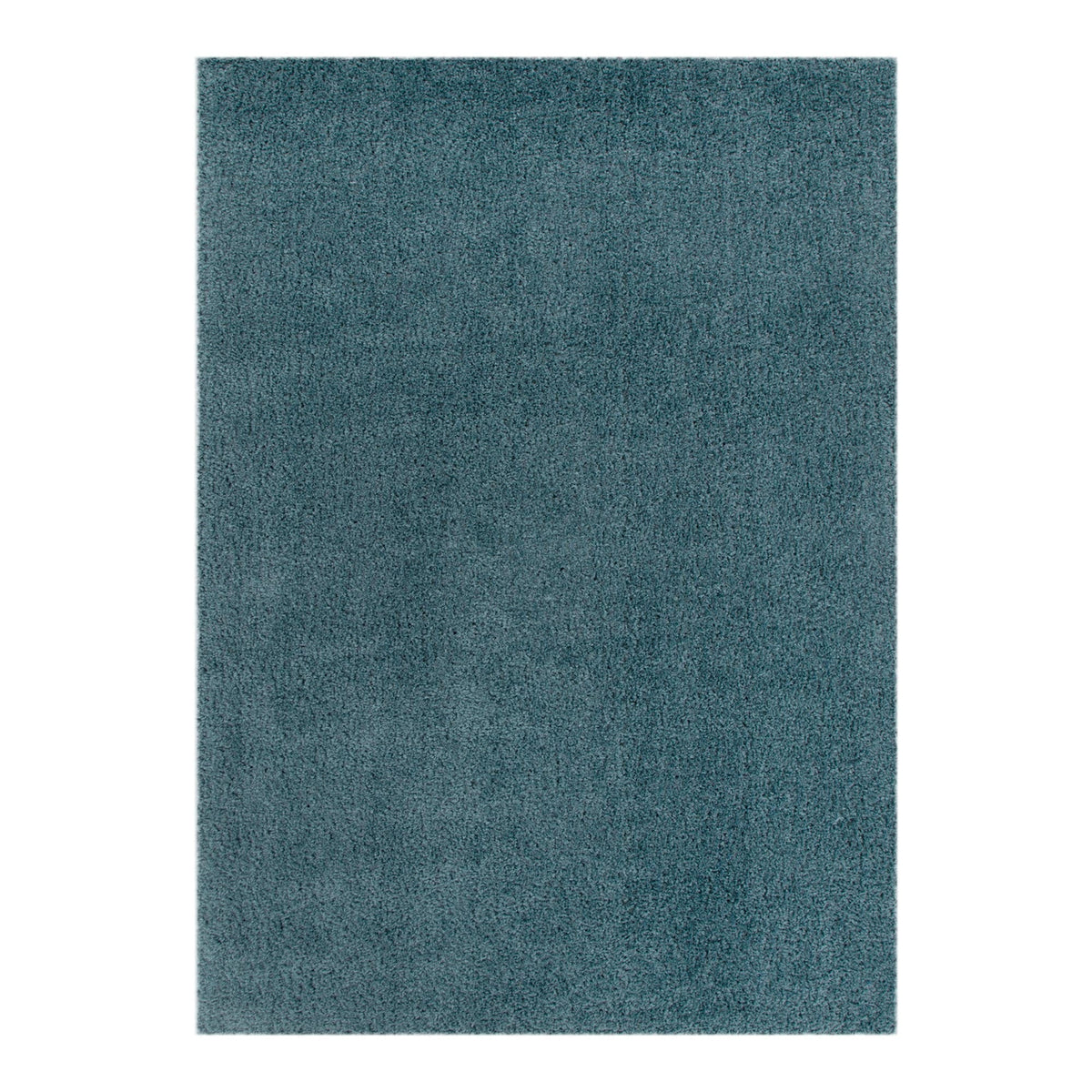 Plush Teal Shaggy Rug – view 2