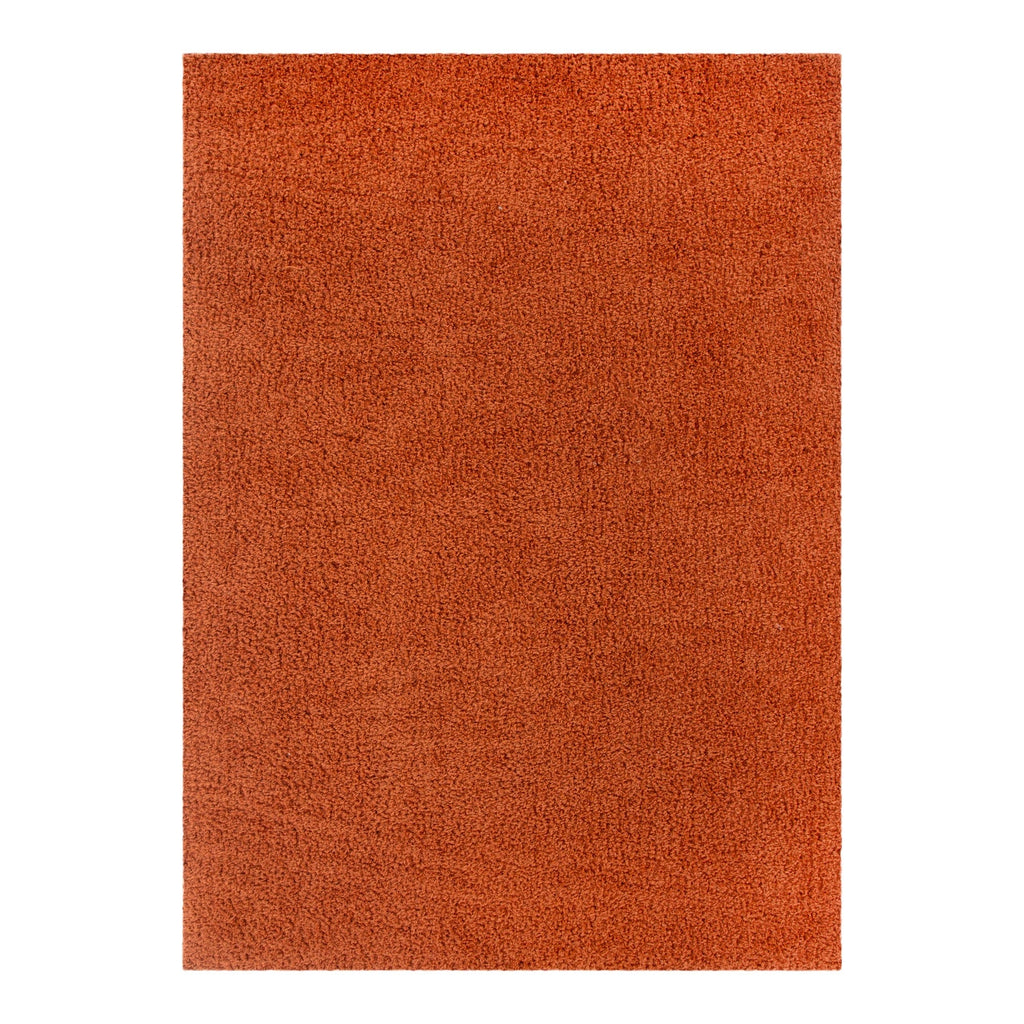 Plush Terracotta Shaggy Rug – view 2