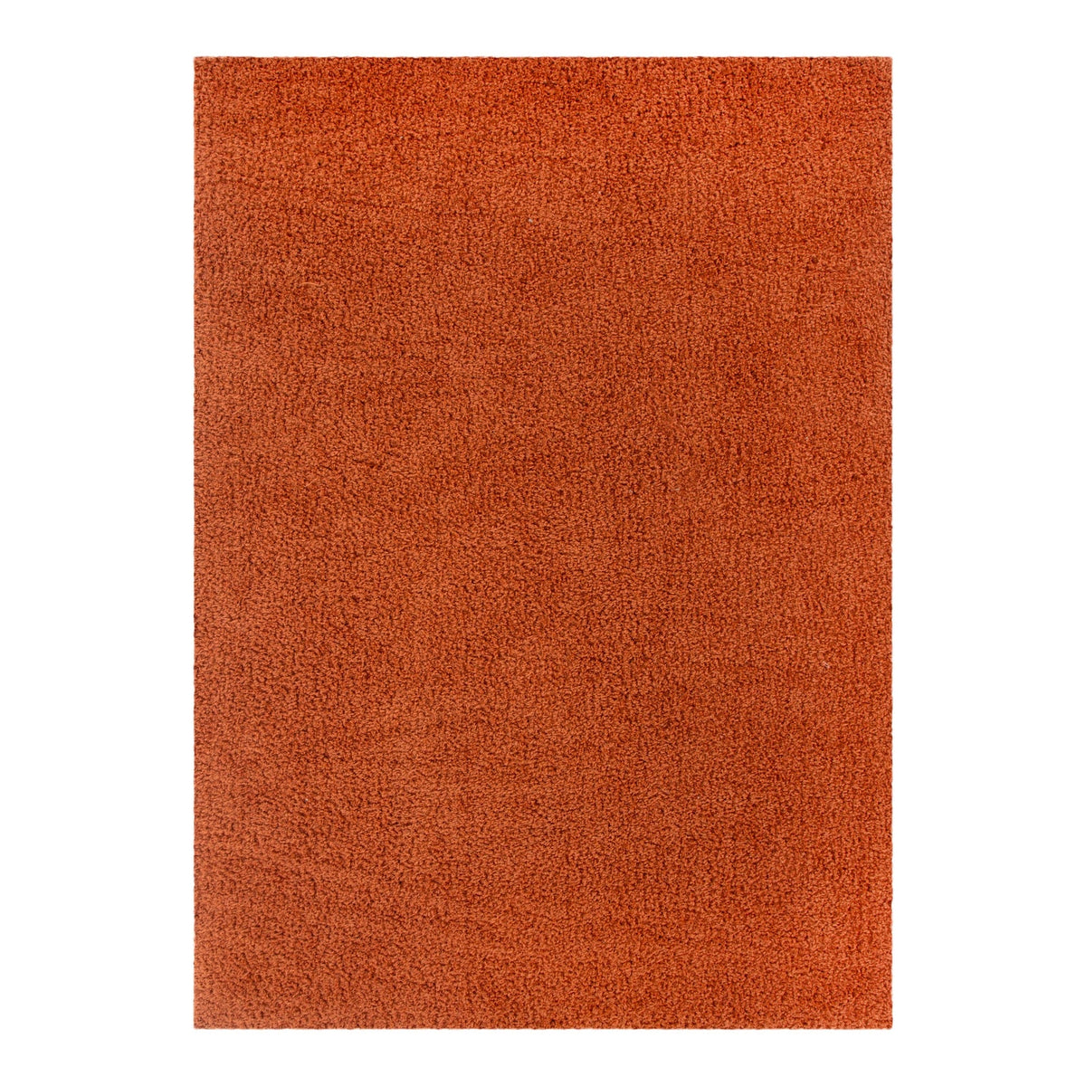 Plush Terracotta Shaggy Rug – view 2