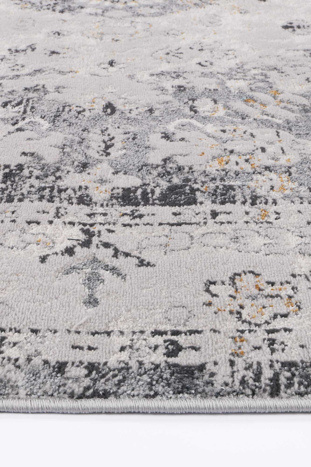 Porto Alexander Grey & Yellow Traditional Rug - 06 – view 3