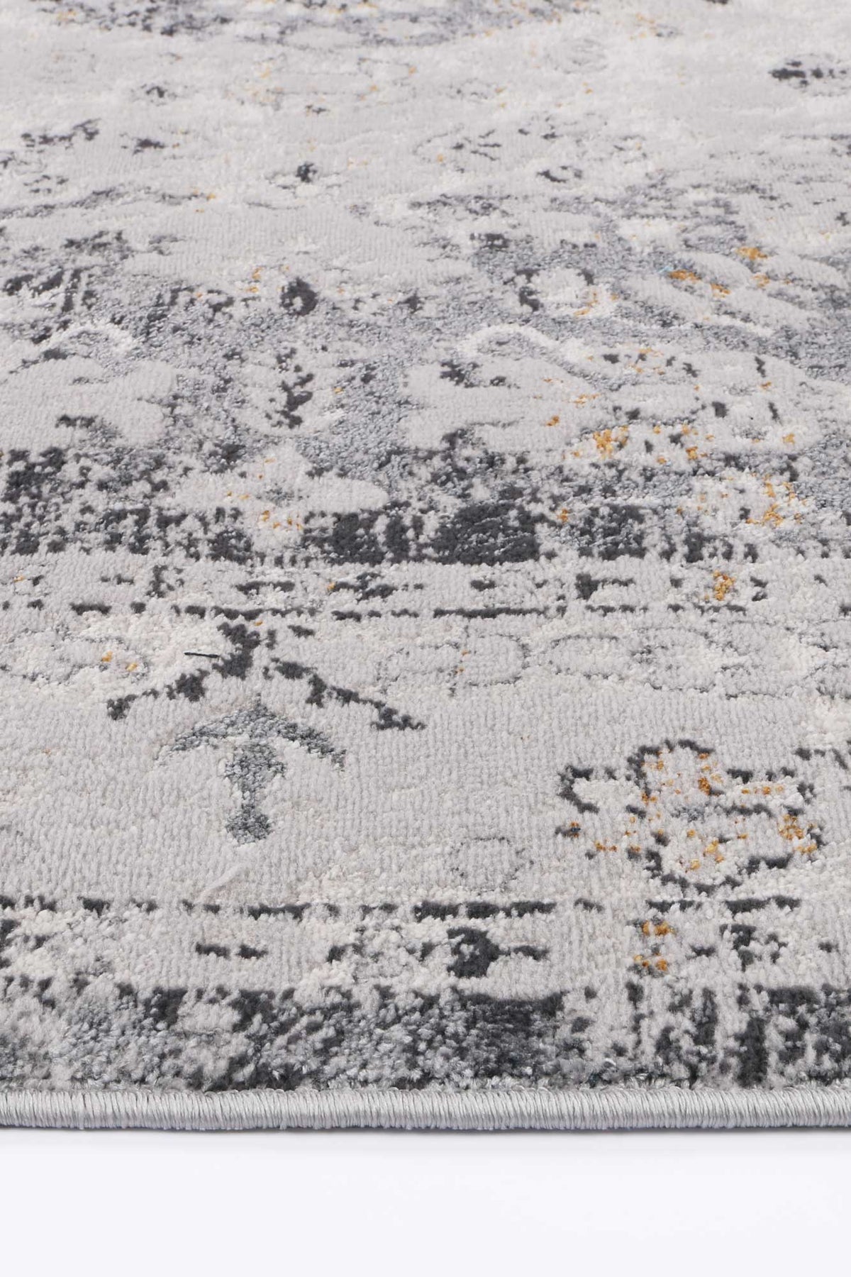 Porto Alexander Grey & Yellow Traditional Rug - 06 – view 3