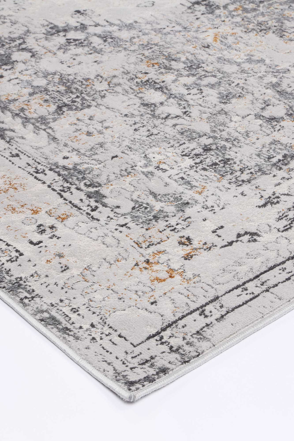Porto Alexander Grey & Yellow Traditional Rug - 06 – view 5