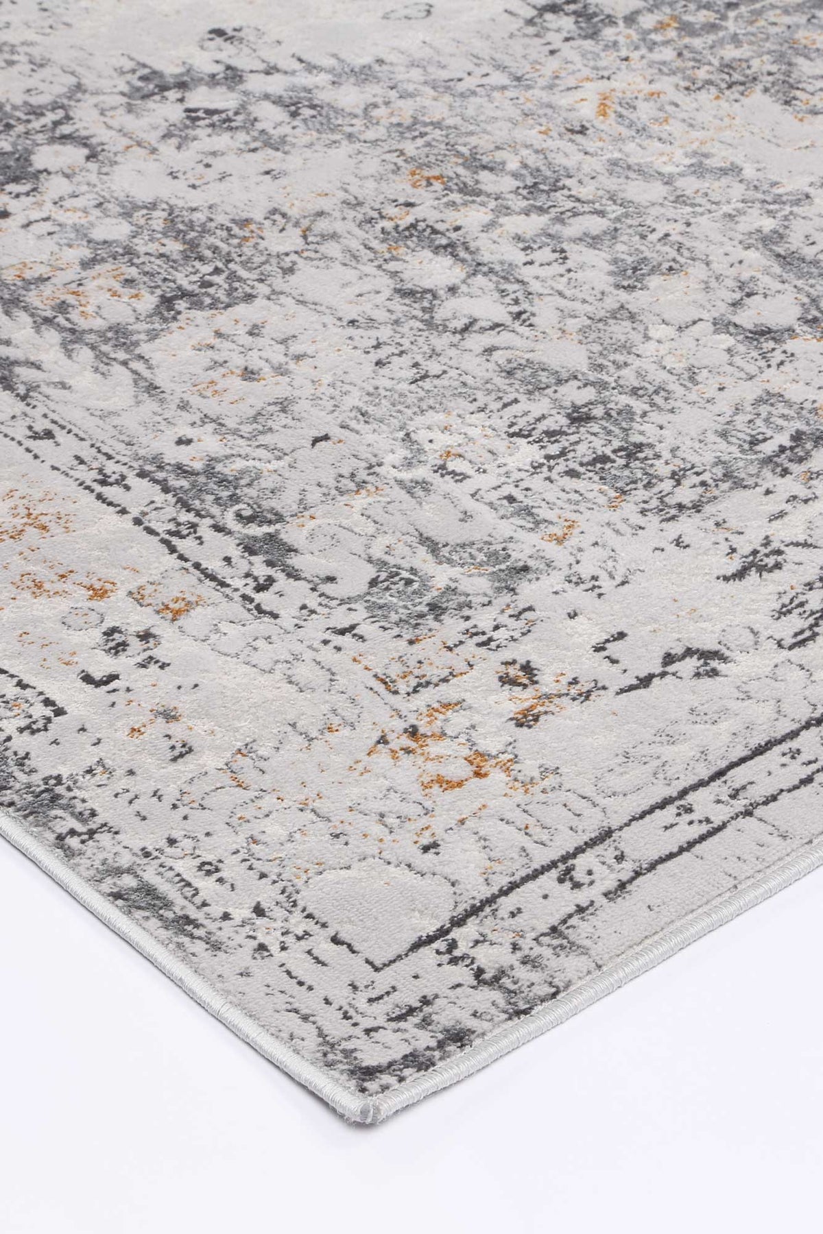 Porto Alexander Grey & Yellow Traditional Rug - 06 – view 5