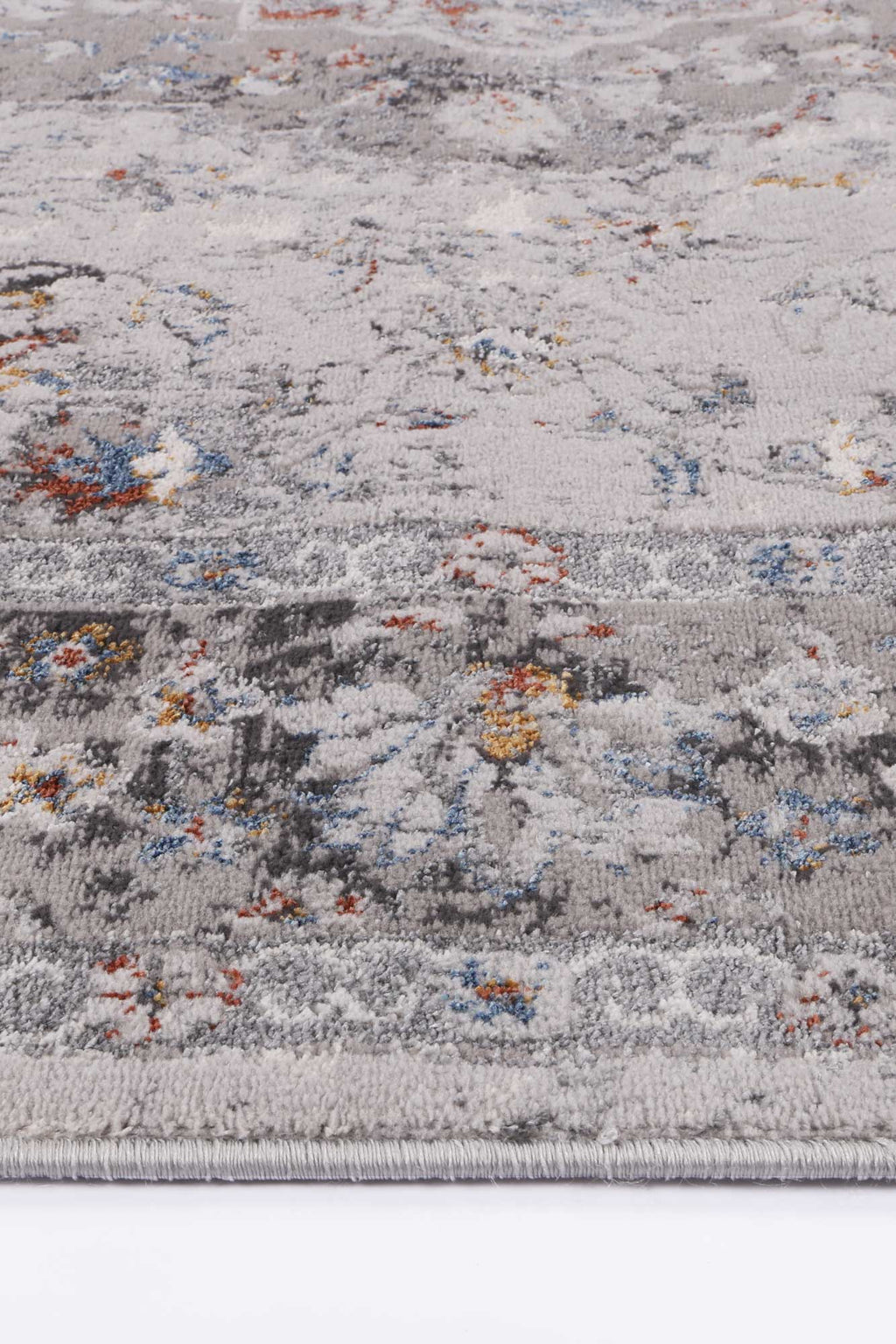 Porto Ava Ivory & Blue Traditional Rug - 07 – view 3