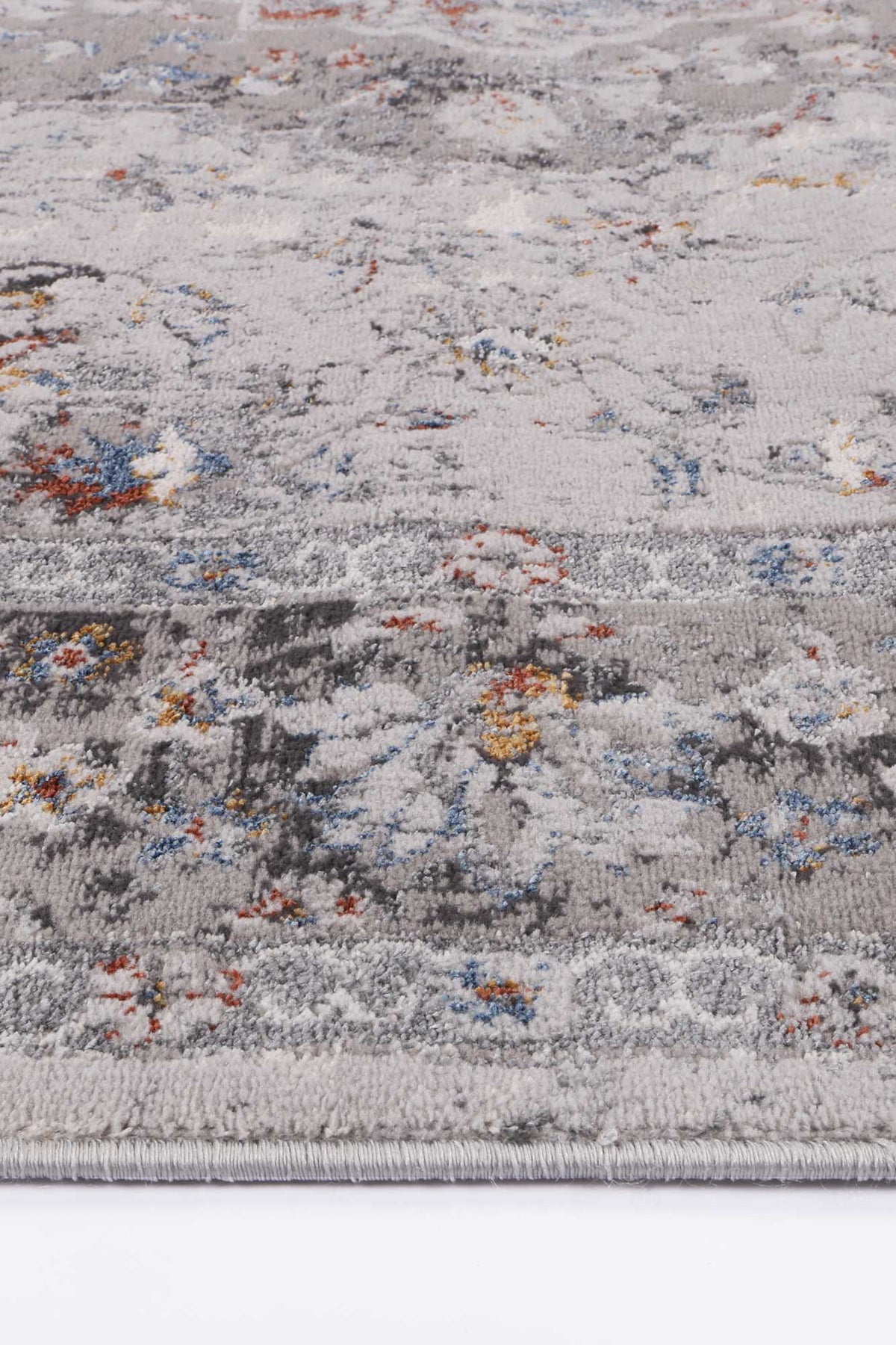 Porto Ava Ivory & Blue Traditional Rug - 07 – view 3