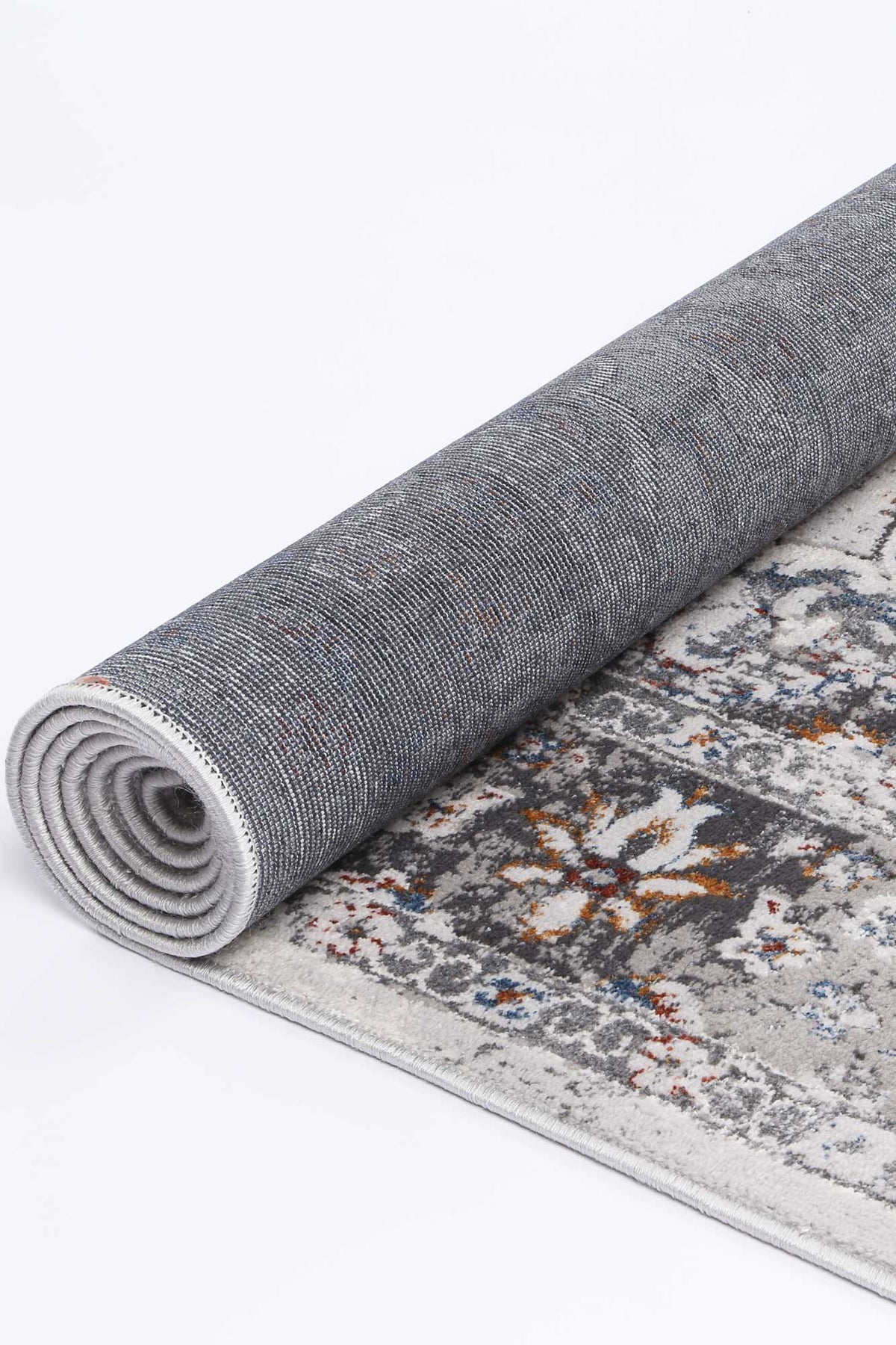 Porto Ava Ivory & Blue Traditional Rug - 07 – view 4