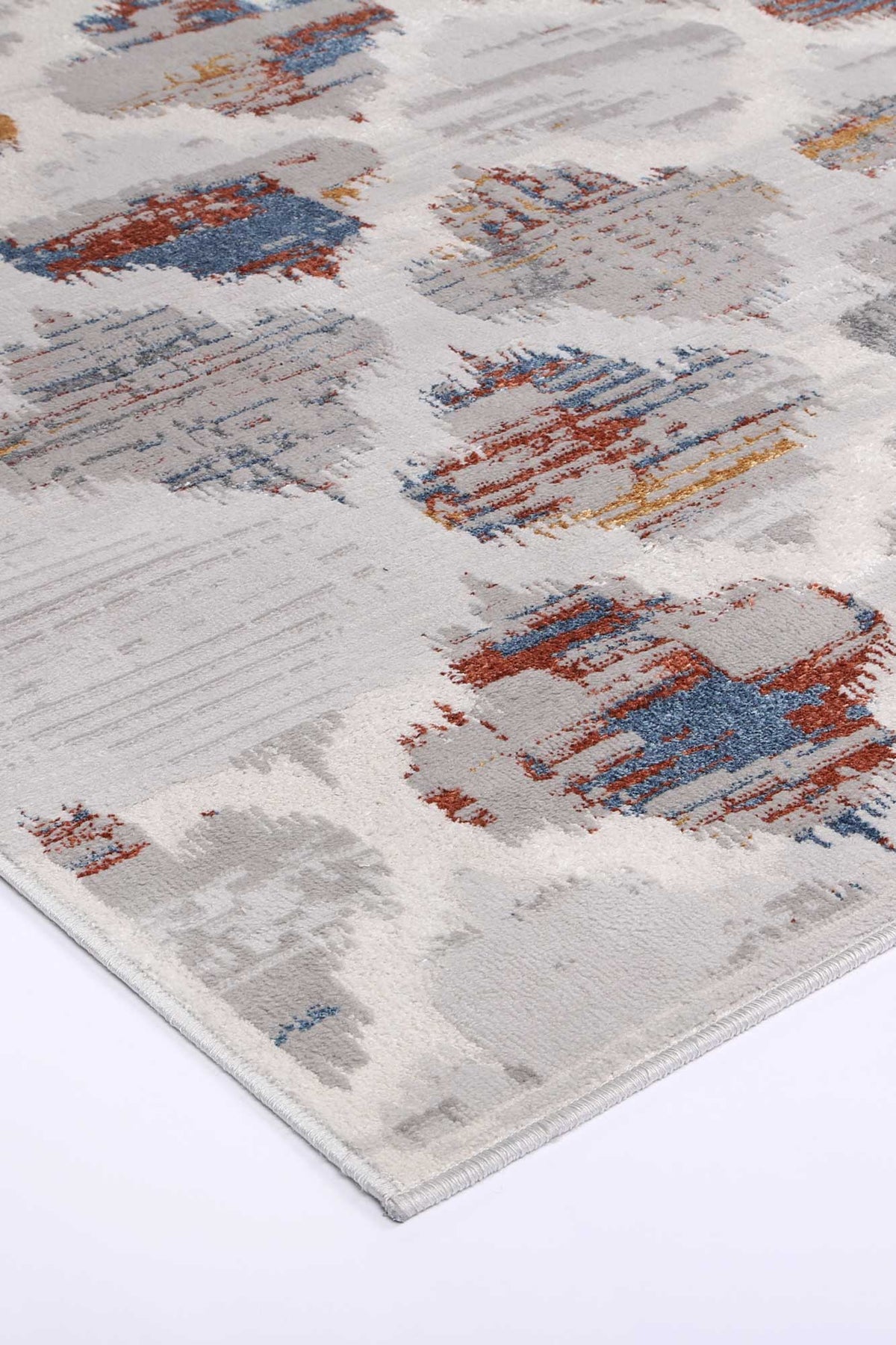 Porto Isabella Grey & Multi Geometric Rug - 09 – view 5